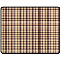 Retro 60s 50s Plaid Pattern 3 Fleece Blanket (medium) by violetheavensky