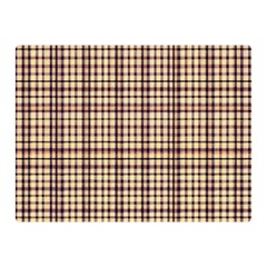 Retro 60s 50s Plaid Pattern 3 Two Sides Premium Plush Fleece Blanket (mini) by violetheavensky