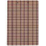 Retro 60s 50s Plaid Pattern 3 A4 Acrylic Clipboard Back