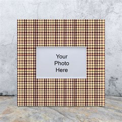 Retro 60s 50s Plaid Pattern 3 White Box Photo Frame 4  X 6  by violetheavensky