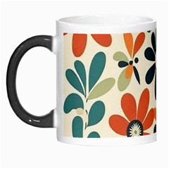 Retro Scandinavian Nordic Flowers Pattern 2 Morph Mug by violetheavensky