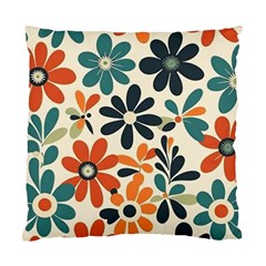 Retro Scandinavian Nordic Flowers Pattern 2 Standard Cushion Case (two Sides) by violetheavensky