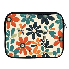 Retro Scandinavian Nordic Flowers Pattern 2 Apple Ipad 2/3/4 Zipper Cases by violetheavensky