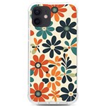 Retro Scandinavian Nordic Flowers Pattern 2 iPhone 12/12 Pro TPU UV Print Case Front