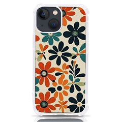 Retro Scandinavian Nordic Flowers Pattern 2 Iphone 13 Mini Tpu Uv Print Case by violetheavensky