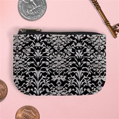 Gothic Leaf Pattern 4 Mini Coin Purse by violetheavensky