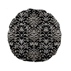 Gothic Leaf Pattern 4 Standard 15  Premium Round Cushions by violetheavensky