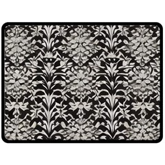 Gothic Leaf Pattern 4 Two Sides Fleece Blanket (large) by violetheavensky