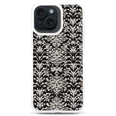 Gothic Leaf Pattern 4 Iphone 15 Plus Tpu Uv Print Case by violetheavensky