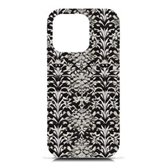 Gothic Leaf Pattern 4 Iphone 16 Pro Black Uv Print Pc Hardshell Case by violetheavensky