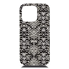 Gothic Leaf Pattern 4 Iphone 16 Pro Max Black Uv Print Pc Hardshell Case by violetheavensky