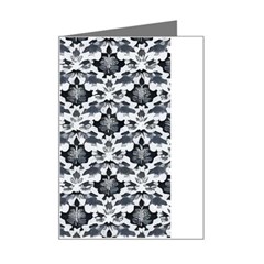 Gothic Leaf Pattern Mini Greeting Card by violetheavensky