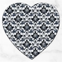 Gothic Leaf Pattern Jigsaw Puzzle (heart) by violetheavensky