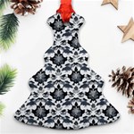 Gothic Leaf Pattern Christmas Tree Ornament (Two Sides) Front