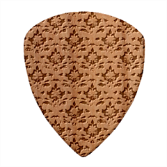 Gothic Leaf Pattern Wood Guitar Pick (set Of 10) by violetheavensky