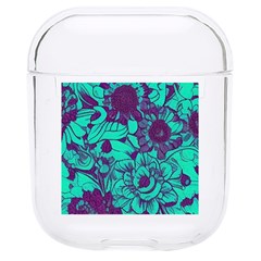 Mid Century Retro Floral 1970s 1960s Pattern 101 Hard Pc Airpods 1/2 Case by violetheavensky