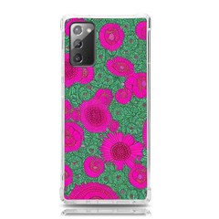 Mid Century Retro Floral 1970s 1960s Pattern 97 Samsung Galaxy Note 20 Tpu Uv Case by violetheavensky