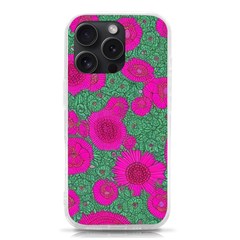 Mid Century Retro Floral 1970s 1960s Pattern 97 Iphone 15 Pro Tpu Uv Print Case by violetheavensky