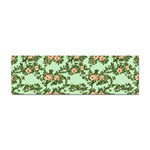 Retro 1880s Flowers Pattern 5 Sticker Bumper (100 pack) Front