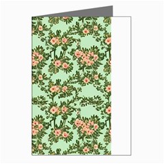 Retro 1880s Flowers Pattern 5 Greeting Cards (pkg Of 8) by violetheavensky