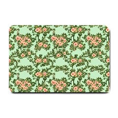 Retro 1880s Flowers Pattern 5 Small Doormat by violetheavensky