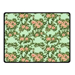 Retro 1880s Flowers Pattern 5 Fleece Blanket (small) by violetheavensky