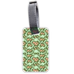 Retro 1880s Flowers Pattern 5 Luggage Tag (two Sides) by violetheavensky