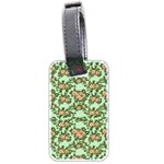 Retro 1880s Flowers Pattern 5 Luggage Tag (two sides) Back