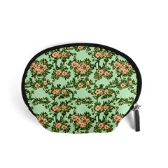 Retro 1880s Flowers Pattern 5 Accessory Pouch (small) by violetheavensky