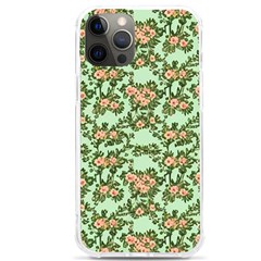 Retro 1880s Flowers Pattern 5 Iphone 12 Pro Max Tpu Uv Print Case by violetheavensky