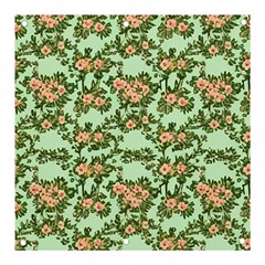 Retro 1880s Flowers Pattern 5 Banner And Sign 3  X 3  by violetheavensky