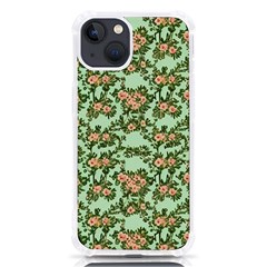 Retro 1880s Flowers Pattern 5 Iphone 13 Tpu Uv Print Case by violetheavensky