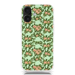 Retro 1880s Flowers Pattern 5 Iphone 16 Tpu Uv Print Case by violetheavensky