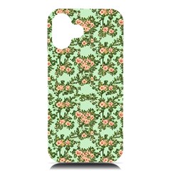 Retro 1880s Flowers Pattern 5 Iphone 16 Plus Black Uv Print Pc Hardshell Case by violetheavensky