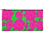 Mid Century Retro Floral 1970s 1960s Pattern 98 Pencil Cases Front