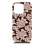 Mid Century Retro Floral 1970s 1960s Pattern 106 iPhone 16 Pro Max Black UV Print PC Hardshell Case Front