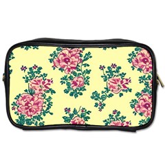 Retro 1880s Flowers Pattern 8 Toiletries Bag (two Sides) by violetheavensky