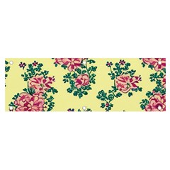 Retro 1880s Flowers Pattern 8 Banner And Sign 6  X 2  by violetheavensky