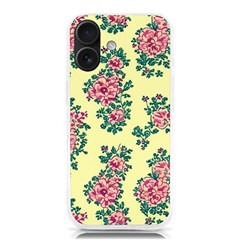 Retro 1880s Flowers Pattern 8 Iphone 16 Tpu Uv Print Case by violetheavensky