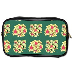 Retro 1880s Flowers Pattern 6 Toiletries Bag (two Sides) by violetheavensky