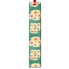 Retro 1880s Flowers Pattern 6 Large Book Marks by violetheavensky