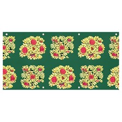 Retro 1880s Flowers Pattern 6 Banner And Sign 8  X 4  by violetheavensky