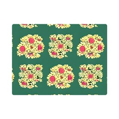 Retro 1880s Flowers Pattern 6 Premium Plush Fleece Blanket (mini) by violetheavensky