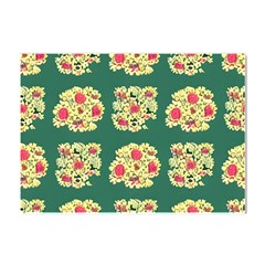 Retro 1880s Flowers Pattern 6 Crystal Sticker (a4) by violetheavensky