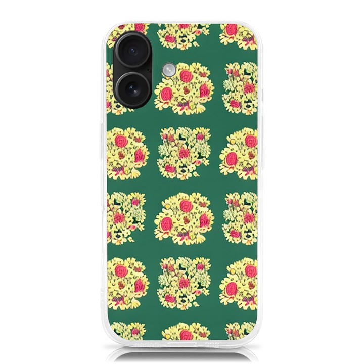 Retro 1880s Flowers Pattern 6 iPhone 16 TPU UV Print Case