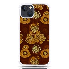 Mid Century Retro Floral 1970s 1960s Pattern 95 Iphone 13 Tpu Uv Print Case by violetheavensky