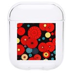 Mid Century Retro Floral 1970s 1960s Pattern 104 Hard PC AirPods 1/2 Case Front