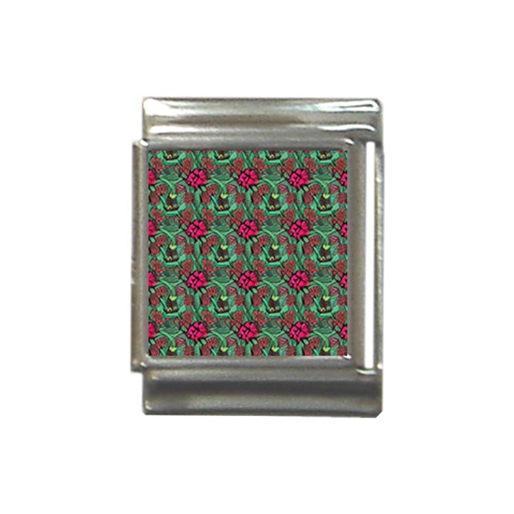 Retro 1880s Flowers Pattern 3 Italian Charm (13mm)