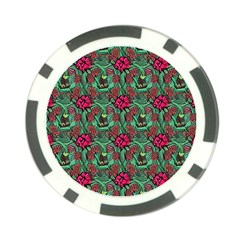 Retro 1880s Flowers Pattern 3 Poker Chip Card Guard (10 Pack) by violetheavensky