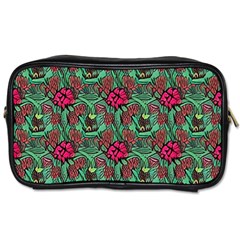 Retro 1880s Flowers Pattern 3 Toiletries Bag (two Sides) by violetheavensky